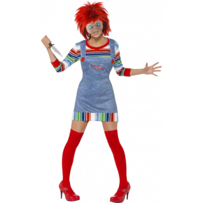 Fröken Chucky-dräkt dam XS