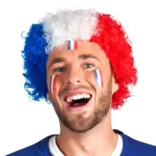 Afroperuk Blå/Vit/Röd - One size