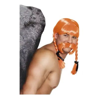 Gaul Fidelix Peruk med Mustasch - One size