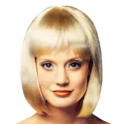 Girly Blond Peruk - One size