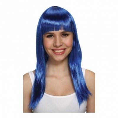 Glam Blå Peruk