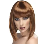 Glamourös Peruk Med Lugg Ljusbrun