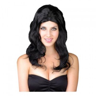 Glamour Svart Peruk