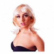 Glamour Uppklippt Blond Peruk - One size