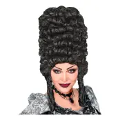 Gotisk Peruk Svart Extra Hög - One size