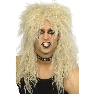 Hårdrockare Peruk Blond