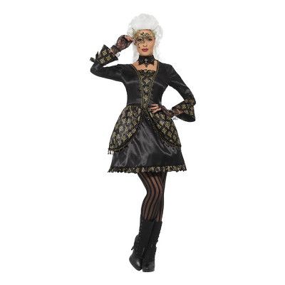 Halloween Maskeradbalsklänning Svart Maskeraddräkt - Large