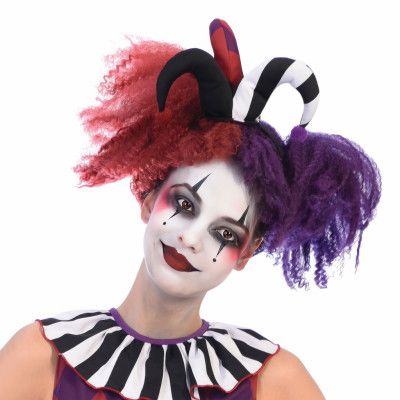 Harlequin Heartbreaker Peruk - One size