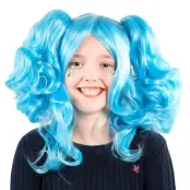 Holly Blå Barnperuk - One size