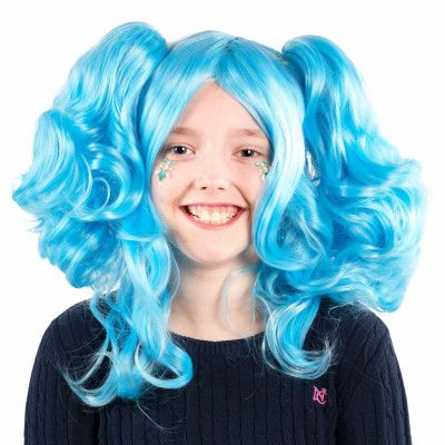 Holly Blå Barnperuk - One size