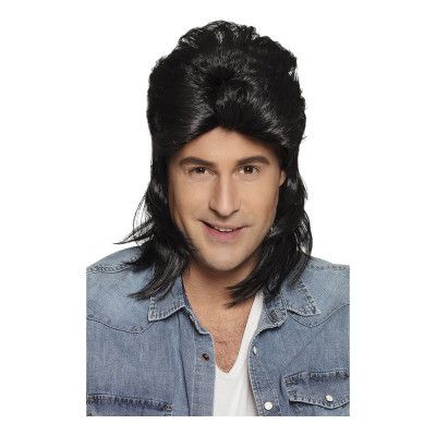 Jimmy Svart Peruk - One size