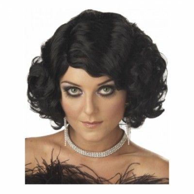 Kabaré Svart Peruk