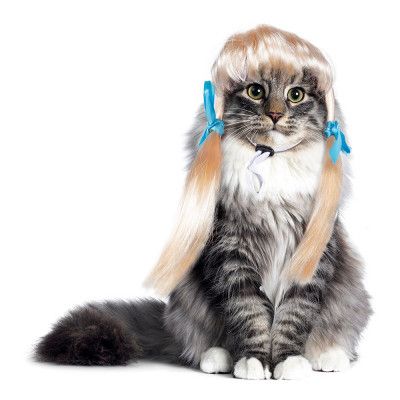 Kattperuk Blond - One size