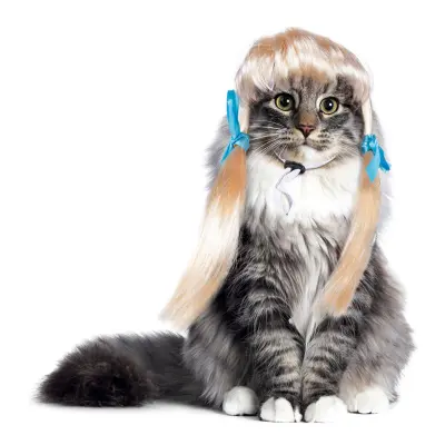 Kattperuk Blond - One size