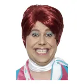 Keeley Mörkröd Kort Peruk