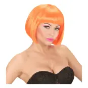 Kort Neon Orange Peruk