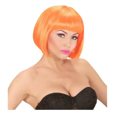 Kort Neon Orange Peruk