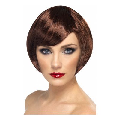 Kort Page Brun Peruk