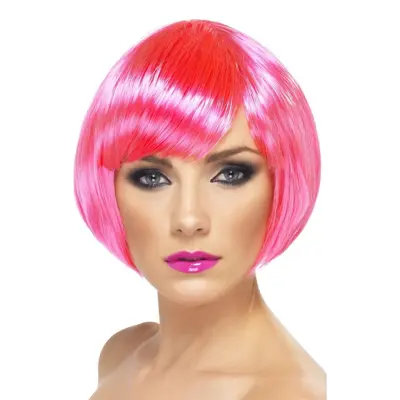 Baby Pink Peruk Dam Kort - One size