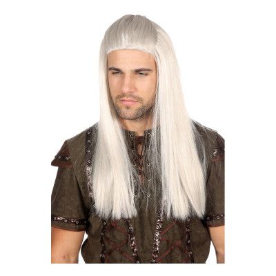 Krigare Peruk Grå - One size