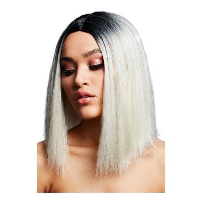 Kylie Isblond Tvåtonad Peruk - One size