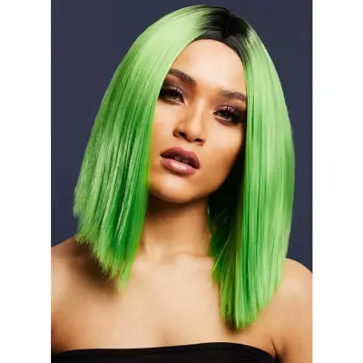 Kylie Peruk Lime Grön 37cm
