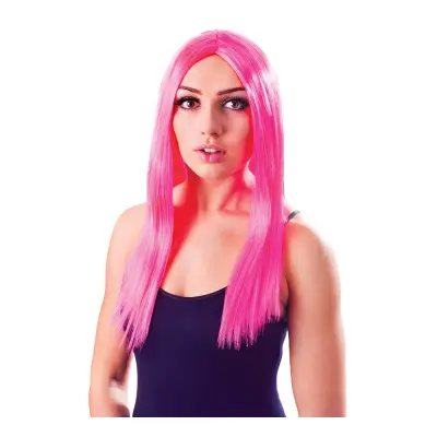 Lång Rosa Peruk