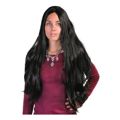 Svart Peruk Lång