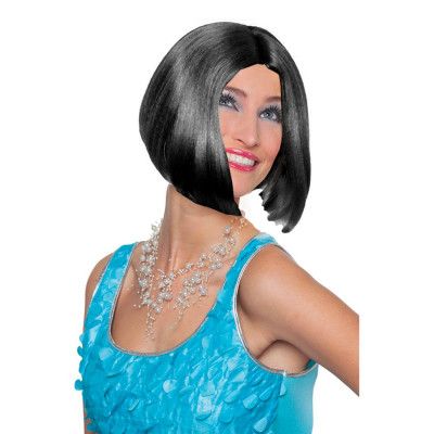 Lois Svart Page Peruk - One size