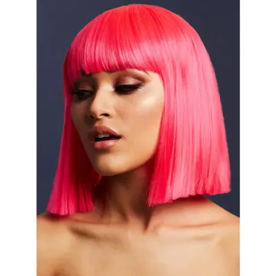 Lola Peruk Neonrosa 30cm