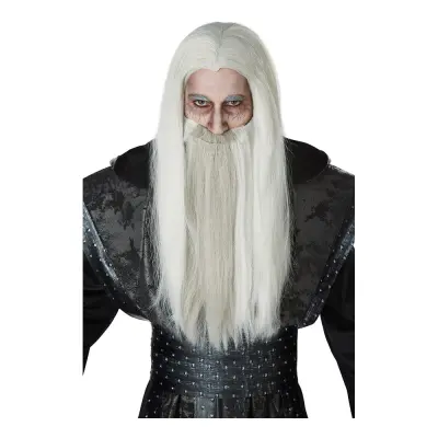 Mörk Trollkarl Perukset - One size