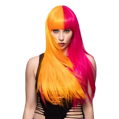 Manic Panic Candy Pop Tvåtonad Deluxe Peruk - One size