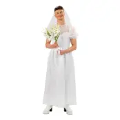 Manlig Brud Maskeraddräkt - Medium
