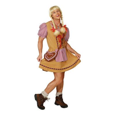 Manlig Dirndl Maskeraddräkt - Medium