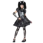 Maskeraddräkt Skelettklänning Teen XS - Leksaksaffären -  Leksaksaffären