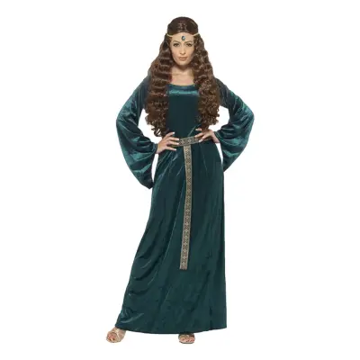 Medeltida Maid Maskeraddräkt - Plus size