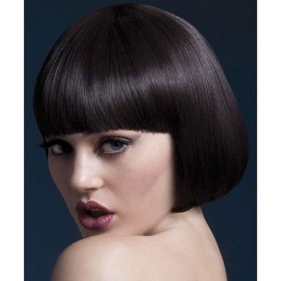 Mia Peruk Mörkbrun 25cm