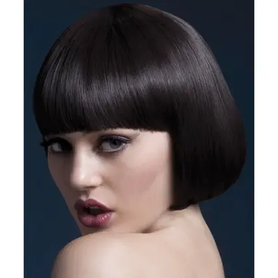 Mia Peruk Mörkbrun 25cm