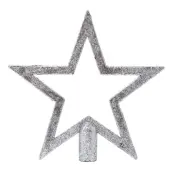 Julgransstjärna Glittrig Silver - 20 cm