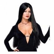 Morticia Addams Peruk - One size