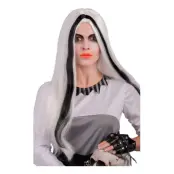 Morticia Självlysande Peruk - One size