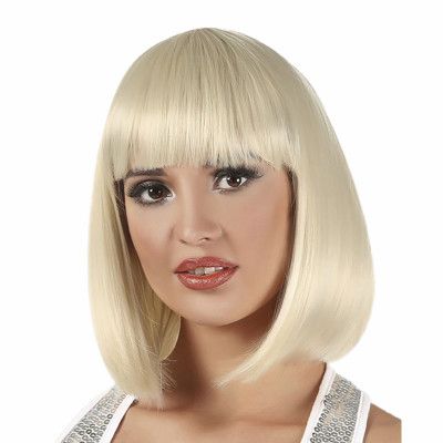Naturlig Blond Kort Peruk - One size
