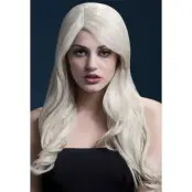 Nicole Peruk Mjuka Lockar Blond 66cm