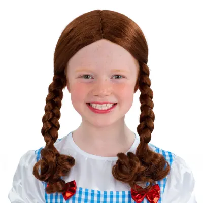Oz Prinessa Barn Peruk med Flätor - One size