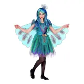 Påfågel Barn Maskeraddräkt - X-Large