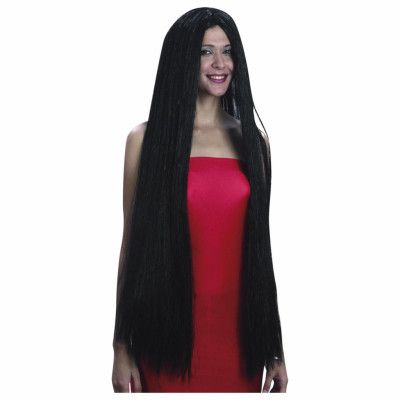 Peruk Extra Lång Svart