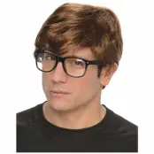 Peruk Med Glasögon Hemlig Agent