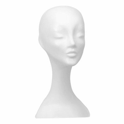 Perukstock Vit - Herr