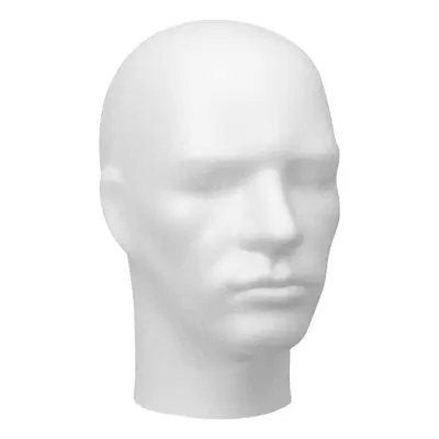 Perukstock Vit - Herr