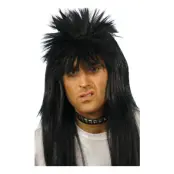 Punkfrisyr Svart Peruk